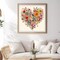 5D Diamond Painting Kits for Adults, Heart Flower Diamond Art Kits for Adults Beginner, DIY Full Drill Diamond Dot Gem Painting for Home Wall Decor 13.78x13.78inch